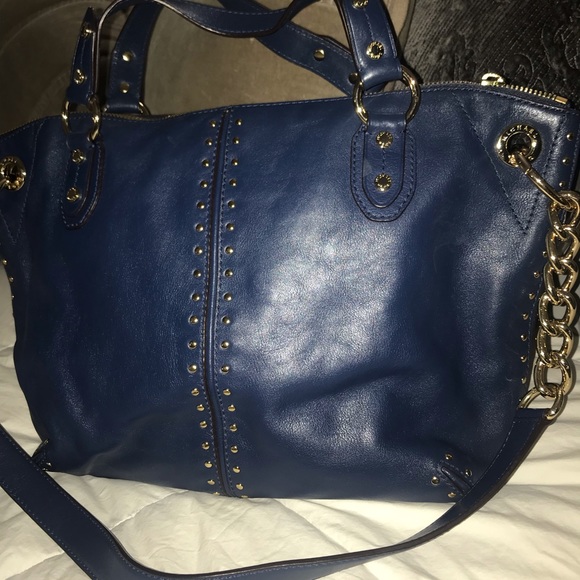 Michael Kors studded hand bag, blue/green - Picture 2 of 7